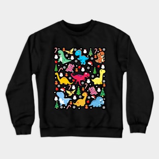 Dinosaru Christmas Party T-Shirt Crewneck Sweatshirt